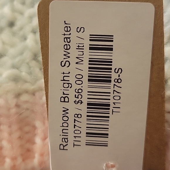 NTW Vestique Rainbow Bright Oversized Sweater Size S - Picture 8 of 8